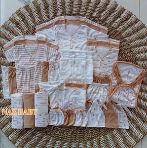 40Pcs Serian Krem Perlengkapan Baju Bayi Baru Lahir Newborn Kado Gift Set Paket Kumplit