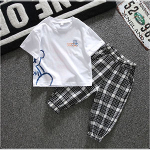 BABYFINE ชุดเด็กผู้ชาย ชุดเด็กชายเท่ๆ ชุดเด็กผู้ชาย ชุดเด็ดผู้ชาย เสื้อนักเรียน ช เสื้อเด็กชาย เสื้อผ้าเด็กโต10