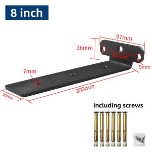 Extra Thick cket Hidden Type with screw 5mm Thickness cket Set Black Shelve