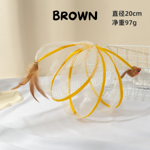 Cat Tunnel Passage Feather Teaser Stick Toy Mouse | Laluan Terowong Kucing Alat Main Bulu Tikus Teaser Batang | 猫隧道羽毛老鼠猫咪玩具不易变形耐玩 折叠猫通道