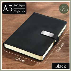 🔥 Custom Name/Logo Laser Engraving🔥 Premium Ultra Thick Metal Plate A5 Thread Binding Notebook Planner Diary Buku Nota