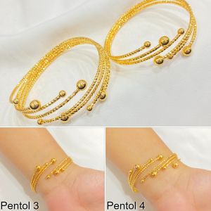 noin_acc Gelang fashion Wanita Lapis Emas Aksesoris Perhiasan Emas GLE-005