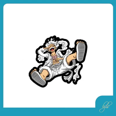 Luffy Gear 5 One Peace ANIME Waterproof Vinyl Sticker for Motorcycle Laptop PC Tumbler Guitar Journal