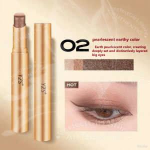 Portable easy-to-use eyeshadow stick a three-color multi-functional eye makeup stick that can be used for contouring and highlighting and is smudge-proof.