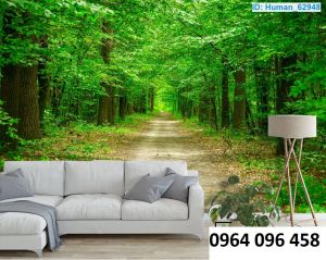 Tranh gạch 3d cây xanh - gạch tranh 3d ốp tường - XC773