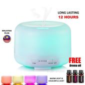 加湿器 Remote Control 500ml Air Humidifier Essential Oil Diffuser Aroma Aromatherapy Led Lights