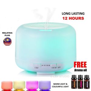 加湿器 Remote Control 500ml Air Humidifier Essential Oil Diffuser Aroma Aromatherapy Led Lights