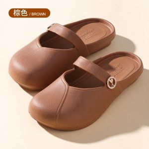 Free Shipping WomenS Summer Slippers New Style Suitable For Both Indoor And Outdoor Wear Closed-Toe Design Lightweight And Comfortable Breathable And Perfect For Lazy Days