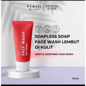 𝗝𝗨𝗡𝗞𝗜𝗘 𝗠𝗔𝗞𝗘𝗨𝗣-Female SecretGentle Soothing Face Wash Cleanser 75ml