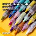 🔥12/24Pcs Acrylic Paint Pens Markers Brush Tip Paint Markers for Rock Painting Wood Canvas Stone DIY Crafts. 
