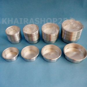 Loyang bulat mini cake mini balbal diameter 5 6 7 8 9 10 cm tinggi 3 dan 4 cm Isi 12 pcs
