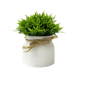 YUNAFIN Outdoor Decor Artificial Plants Wedding Party Decortion with Pot Potted Green Bonsai Miniascape Artificial Flower Office