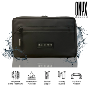 Promo Tas Selempang Pria Clucth Highmore ONYX Tas Tangan Cowok 3in1 Handbag Waterproof