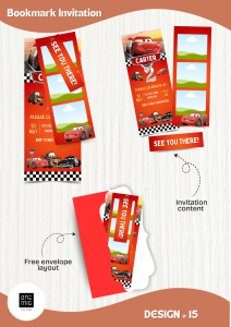 Personalized BOOKMARK STYLE INVITATIONS (Wedding Baptism Birthdays etc)