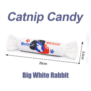 DewyBabe Catnip Cat Toy Candy Pillow Bite Resistant Interactive Cat Toy Teeth Grinding Plush Toy for Cats