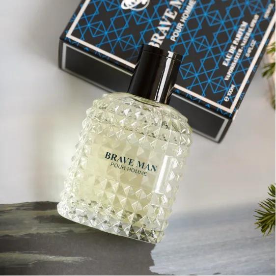 100ml Brave Man Perfume Scents Collection Pour Homme Braveman Perfume Oil Based for Men Long Lasting Body Mist Colorful Shimmer Inspired Fragrance