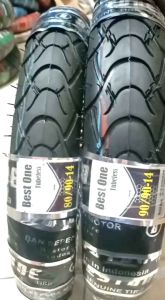 Paket Hemat Sepasang Ban Motor Matic Tubeles 80/90-14 & 90/90-14
