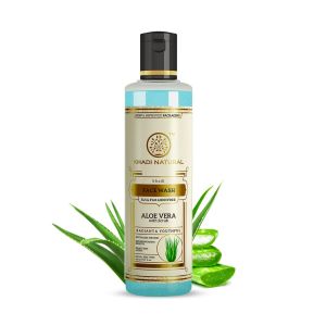 Khadi Natural Aloe Vera Face Wash with Scrub |All Skin Types | 210ml