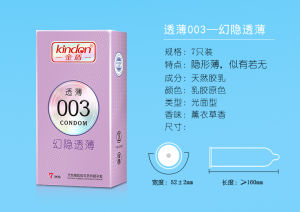 KINDON Transparent Thin Hyaluronic Acid 003 Series Condom- Men Wear (7 pcs)