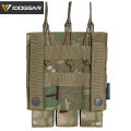 IDOGEAR Tactical SMG Triple Magazine Pouch Kriss Mag Holder Carrier Military Tarining Camoufalge MOLLE Waist Bag For SMG Kriss MP7 MP5 Vector Mag Pouch Holder 3576. 
