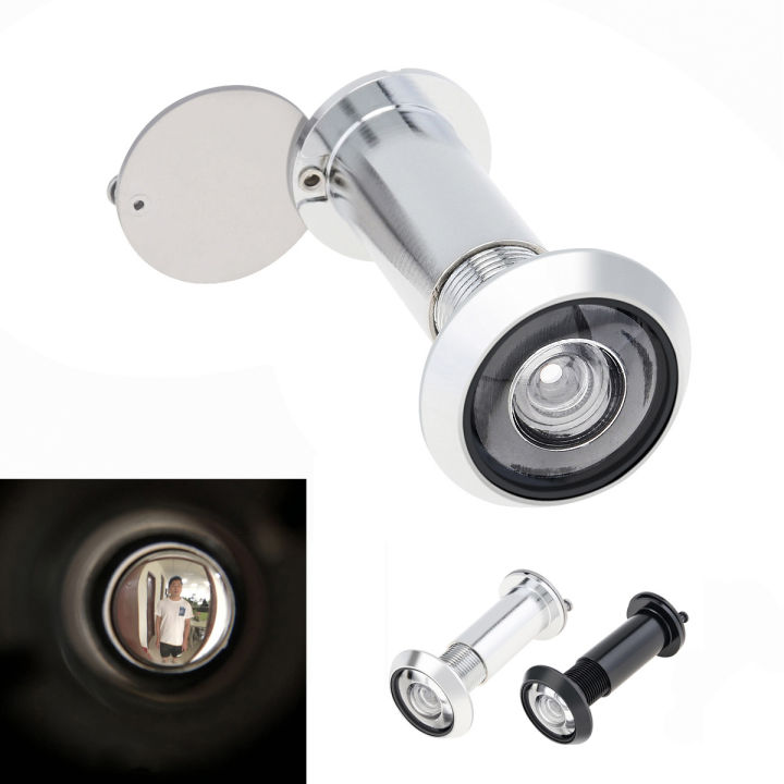 Lovelysp Door Viewer Peephole 220-Degree Bronze Door Peephole Peephole For Front Door With Heavy Duty Rotating Privacy Cover 1pcs