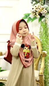 kerudung anak hijab instan bergo 3-5 boba shakila by aretha hijab