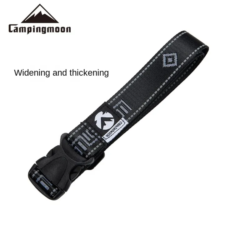 CAMPINGMOON%20T-110%20Flat%20Equipment%20Binding%20Belt%20Black%20Thick%20Nylon%20POM%20Buckle%20145cm%20Outdoor%20Camping%20Luggage%20Tool%20Bandage%20Rope%20Strap%20Webbing%20-%20Image%207