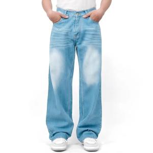 Celana Jeans Baggy Gombrong Loosefit Longgar Wisker Kulot Premium