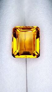 Batu permata yellow citrine quartz octagon kristal top luster hight Quality