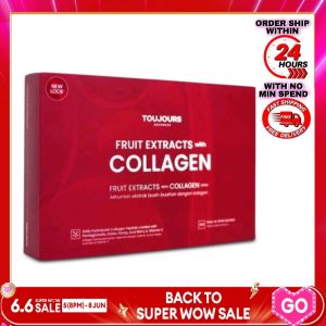 【Buy 3 get 1 free for limited time activities🔥】Toujours Advanced Fruit Extracts with Collagen Drink (30 Sachets)