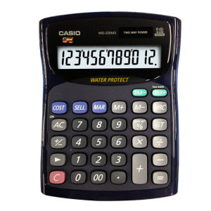 Máy Tính Để Bàn Kháng NướcChống Bụi Casio WD-220MS-BU