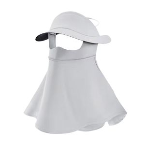 ZYJC Toàn bộ khuôn   nạ chống nắng UPF50 + Lụa băng Khăn quàng cổ chống tia cực tím  Thoáng khí  nạ che nắng Mùa hè