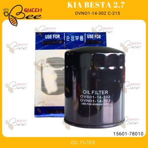 QUEENBEE Kia Besta 2.7 Oil filter 15601-78010 OVNO1-14-302 C-215 KOREA