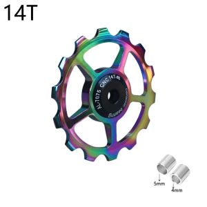 GOXBERK 10T 11T 12T MTB Guide Cycle Rear Guide Wheel Jockey Wheel Transmission Accessories Bike Ceramic Bearing Guide Bike Rear Derailleur Bicycle Rear Pulley Bike Jockey Wheel