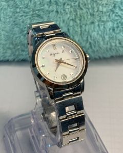 ( freeship ) Đồng hồ nữ hiệu Agin-h size 26 mặt khảm trai cực đẹp.