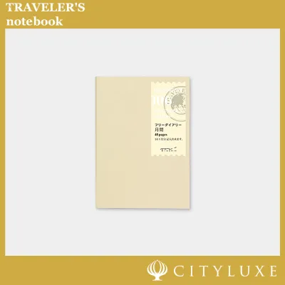 TRAVELERS notebook (Passport) Refill 006/007 Monthly / Weekly Diary - Japan Planner Journal