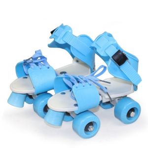 Double Row Roller Skates - Adjustable Sizes Beginner Roller Skates for Youth & Adults