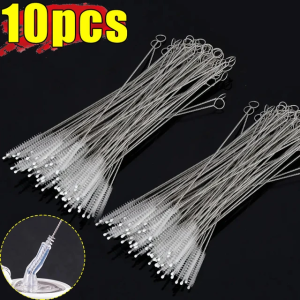 50ชิ้น แปรงทำความสะอาดหลอดดูด / แปรงทำความสะอาดหลอดดูดสแตนเลสไนลอน / แปรงทำความสะอาดหลอดดูดด้ามยาวสำหรับกาน้ำชาหลอดแก้ว / แปรงทำความสะอาดหลอดดูดแบบเกลียว