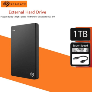 Seagate Plus Slim 2TB External Hard Drive Portable USB 3.0 External HDD High speed storage portability Large capacity Essential Portable Storage for Business/Students