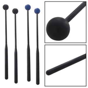 1 cặp marimba mallets thiết lập tay cầm nhựa quả bóng cao su Dùi Trống nhạc cụ gõ Phụ kiện cho người mới bắt đầu Đào Tạo