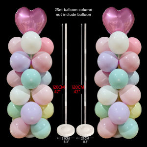 2 Set 120CM Four Pillar Balloon Bracket Balloon Table Float Birthday Baby shower Christening Anniversary Party Decoration Center Decoration Multi