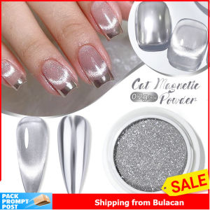 1pcs Moonlight Cat Magnetic Pearl White Nail Glitter Powder Chrome Pigment Dust Nail Decoration
