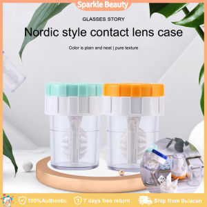 Manual Machine Contact Lens Cleaner and Washer: Contact Lens Manual Cleaner, Color Contact Cleaner, Removal Protein Double Box Tweezers