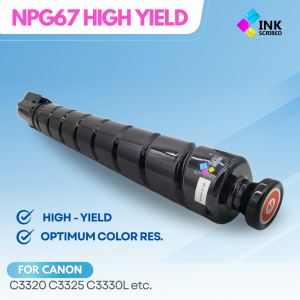 INKSCRIBED NPG67 NPG-67 GPR-53 Ultra High Yield Compatible Toner Cartridge for Canon C3330L C3325 C3320 3320