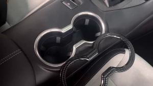mv1 Car Carbon Fiber Grain Center Console Decoration Cover Trim Stickers for Ford Mustang 2024 2025 Up Interior Accessories H1K9Q