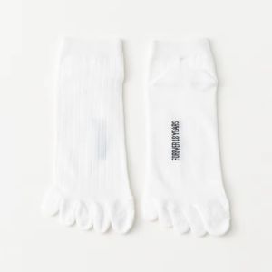 1 Pair Summer Five Finger Socks for Men Thin Cotton Separate Fingers Low Cut Ankle Mesh Sweat-Absorbent Sports Socks