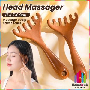 HB 6-Claws Head Massager Meridian Dredging Head Scalp Massager Scraper Massage Comb