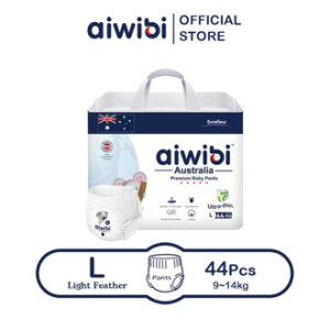 [6 Free 1 Pack] Carton deal Aiwibi Natural Premium Big Pack Diaper Pants Baby diaper Ultra-thin Soft diapers - M/L/XL/XXL/XXXL