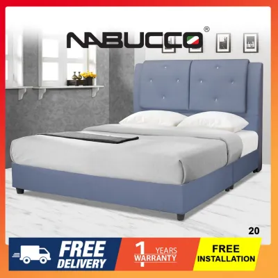 Nabucco Jupiter Series Divan Bed[ 3 3.5 5 6 FT][Customize Colour][Solid Wood][Multiple Size][Delivery In West Malaysia Only]