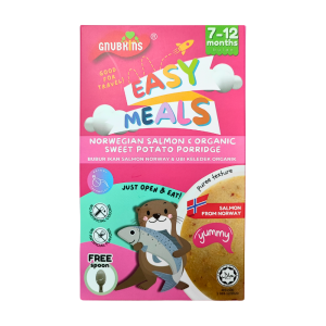 Gnubkins Organic Baby Instant Porridge Quick Breakfast Nutritious Meal Natural Ingredients Healthy Supplement Fast Prep